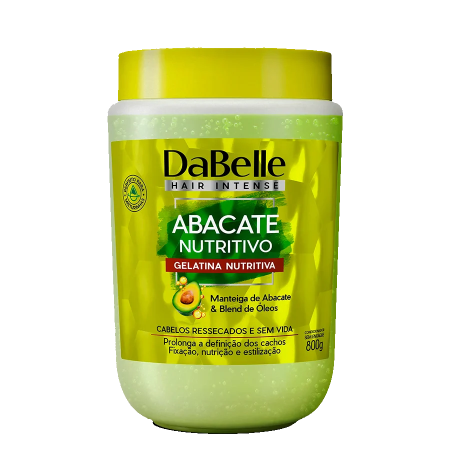 Gelatina Nutritiva Dabelle Abacate 800G