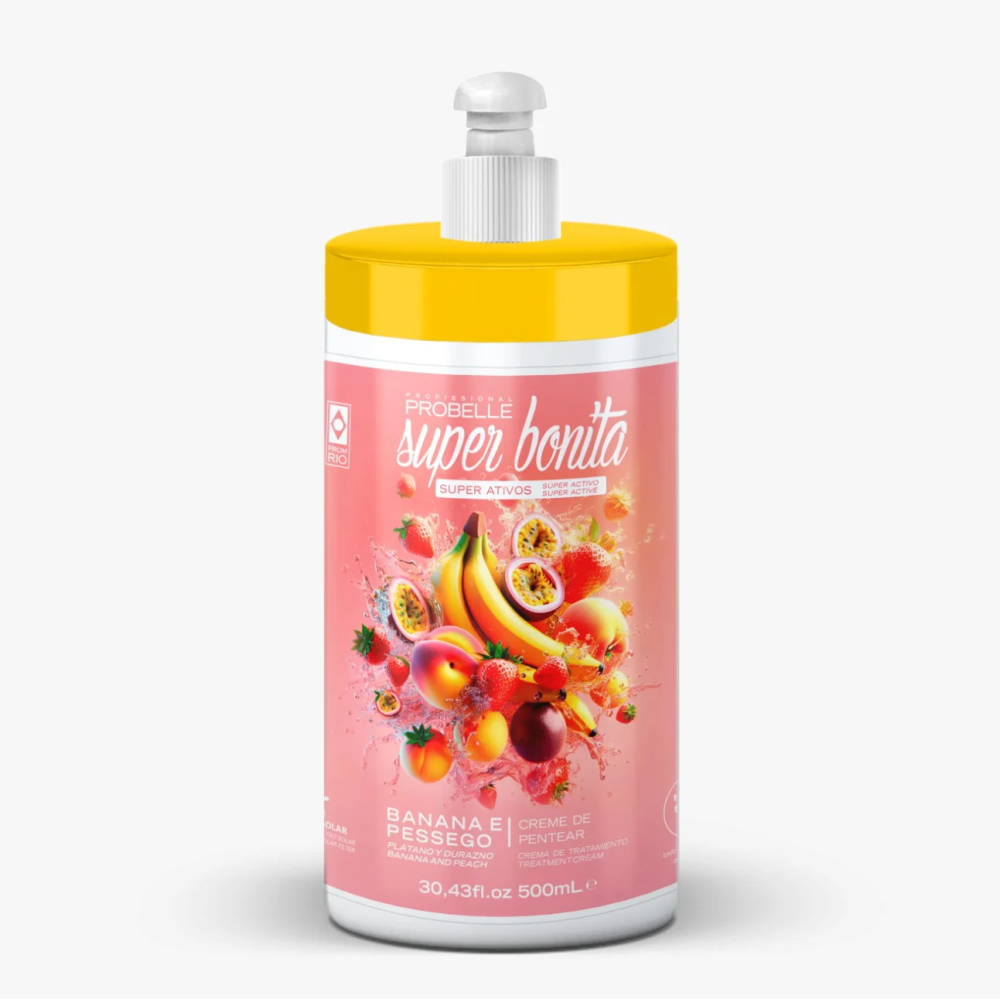 Creme Para Pentear Super Bonita Banana E Pêssego 500ml