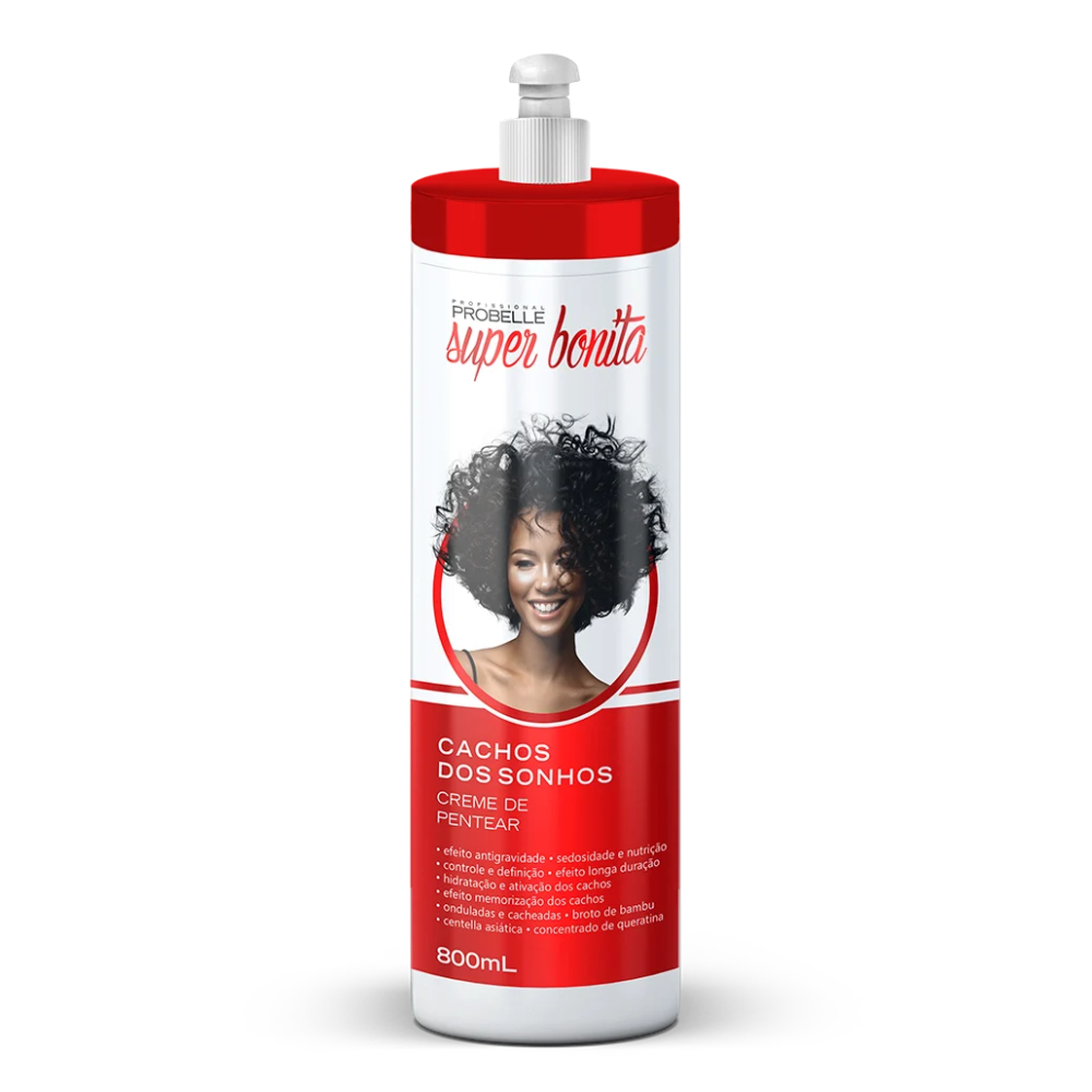 Creme Para Pentear Super Bonita Cachos Dos Sonhos 800ml