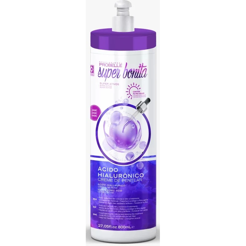 Creme Para Pentear Super Bonita Ácido Hialurônico 800ml