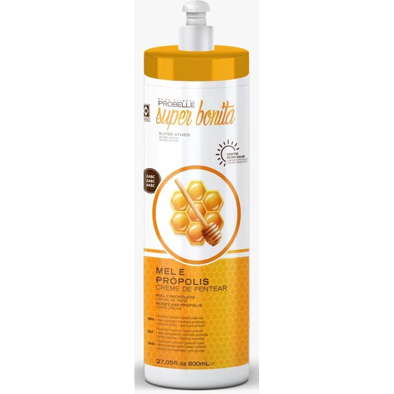 Creme Para Pentear Super Bonita Mel E Própolis 800ml