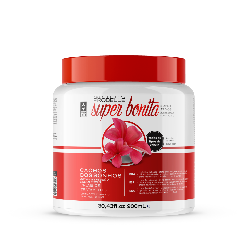 Creme De Tratamento Probelle Super Bonita Cachos Dos Sonhos 900ml