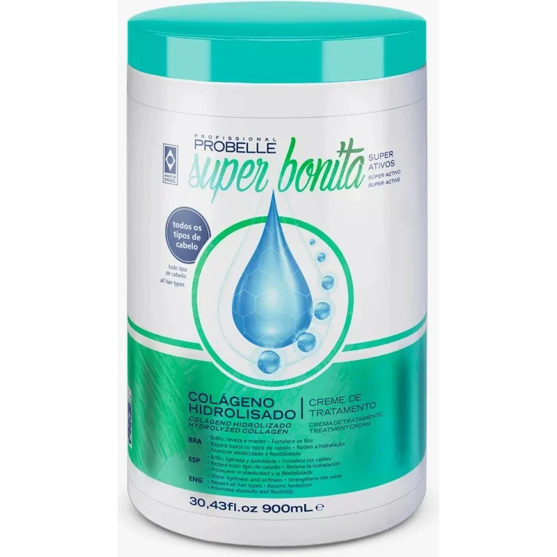 Creme De Tratamento Super Bonita Colageno Hidrolisado 900ml