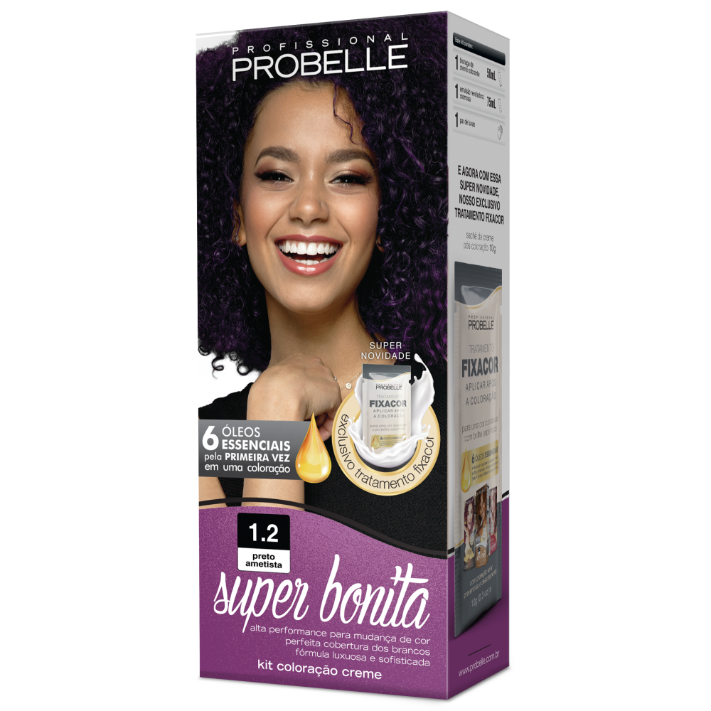 Coloração Probelle Preto Ametista 50ml