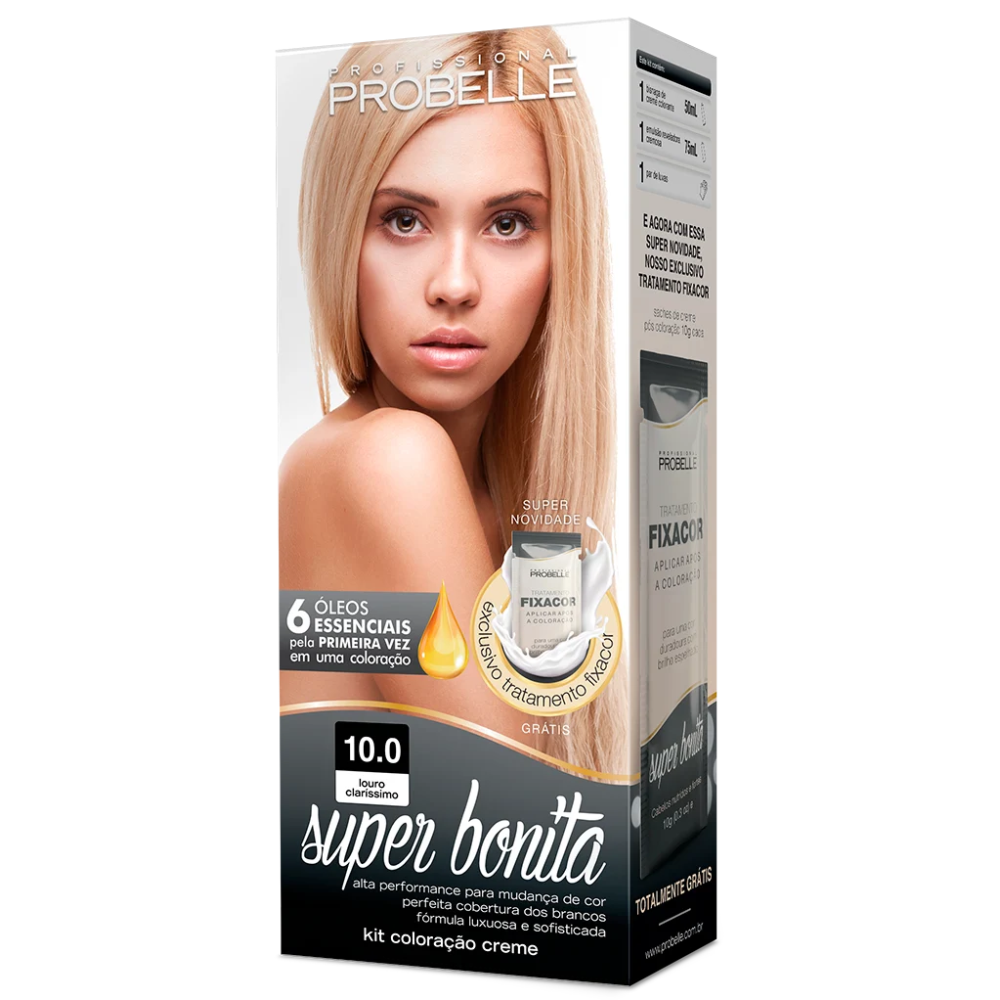 Coloração Super Bonita 10.0 Louro Claríssimo