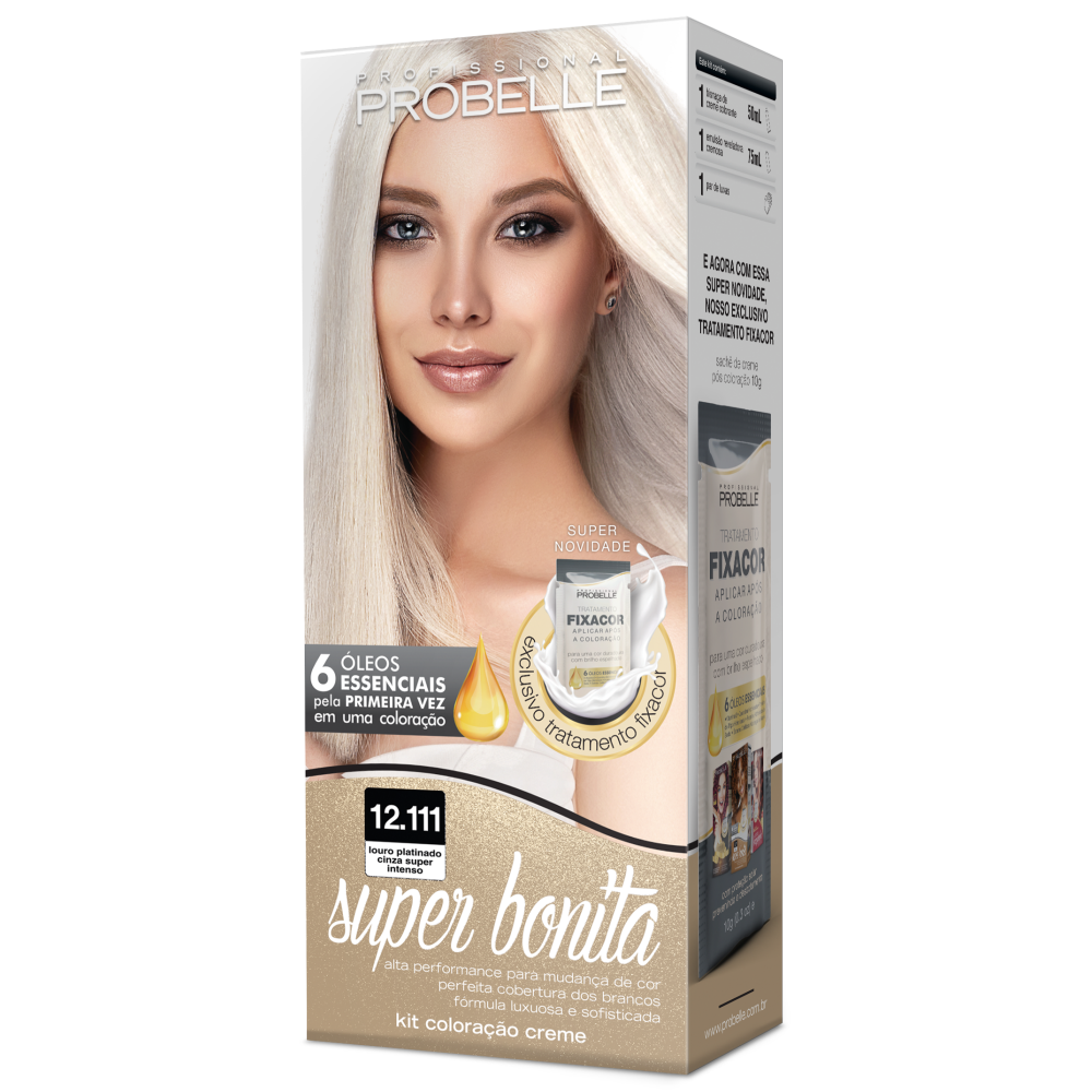 Coloração Probelle Louro Platinado Cinza Super Intenso 50ml