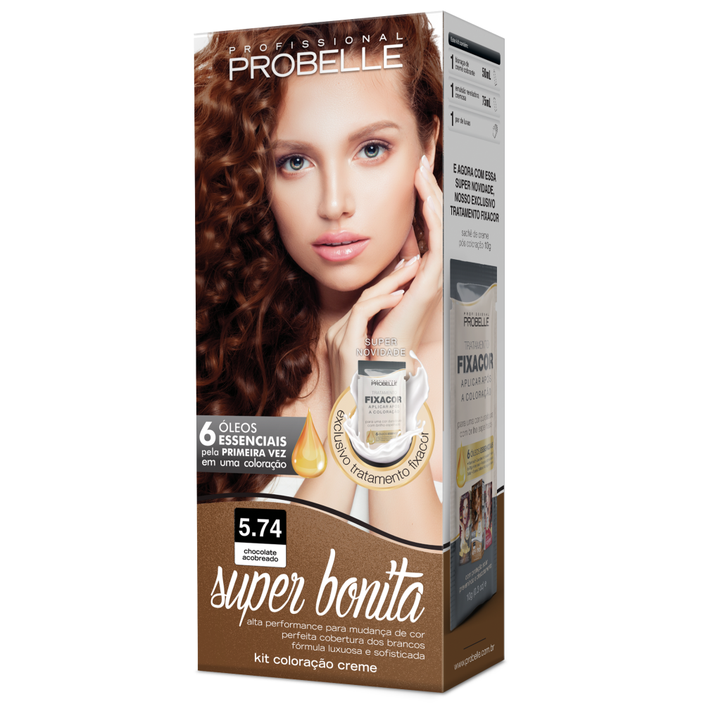 Coloração Probelle Chocolate Acobreado 50ml