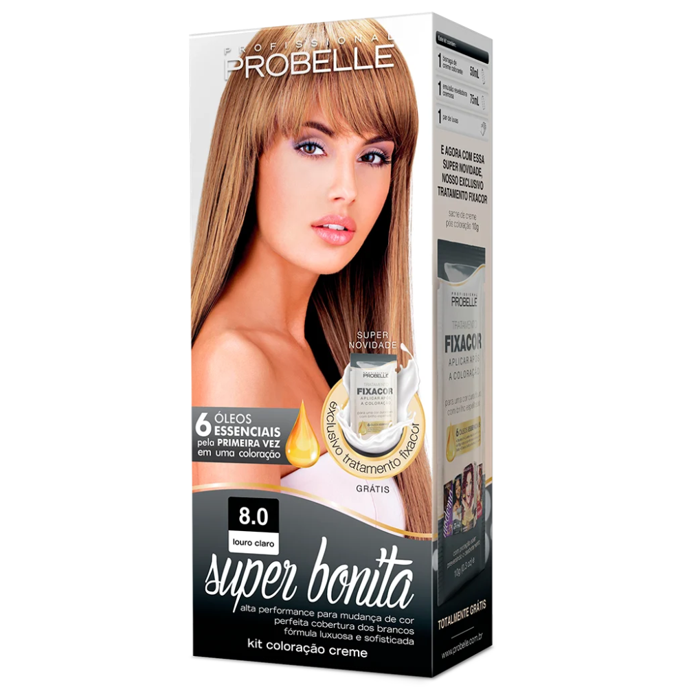 Coloração Super Bonita 8.0 Louro Claro