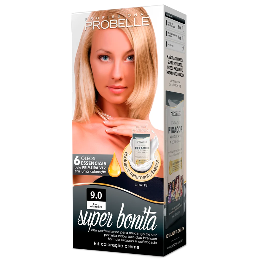 Coloração Super Bonita 9.0 Louro Ultra Claro