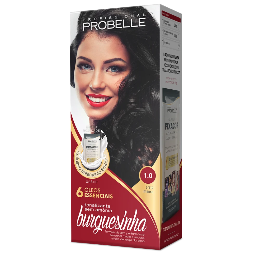 Coloração Burguesinha 1.0 Preto Intenso Profundo