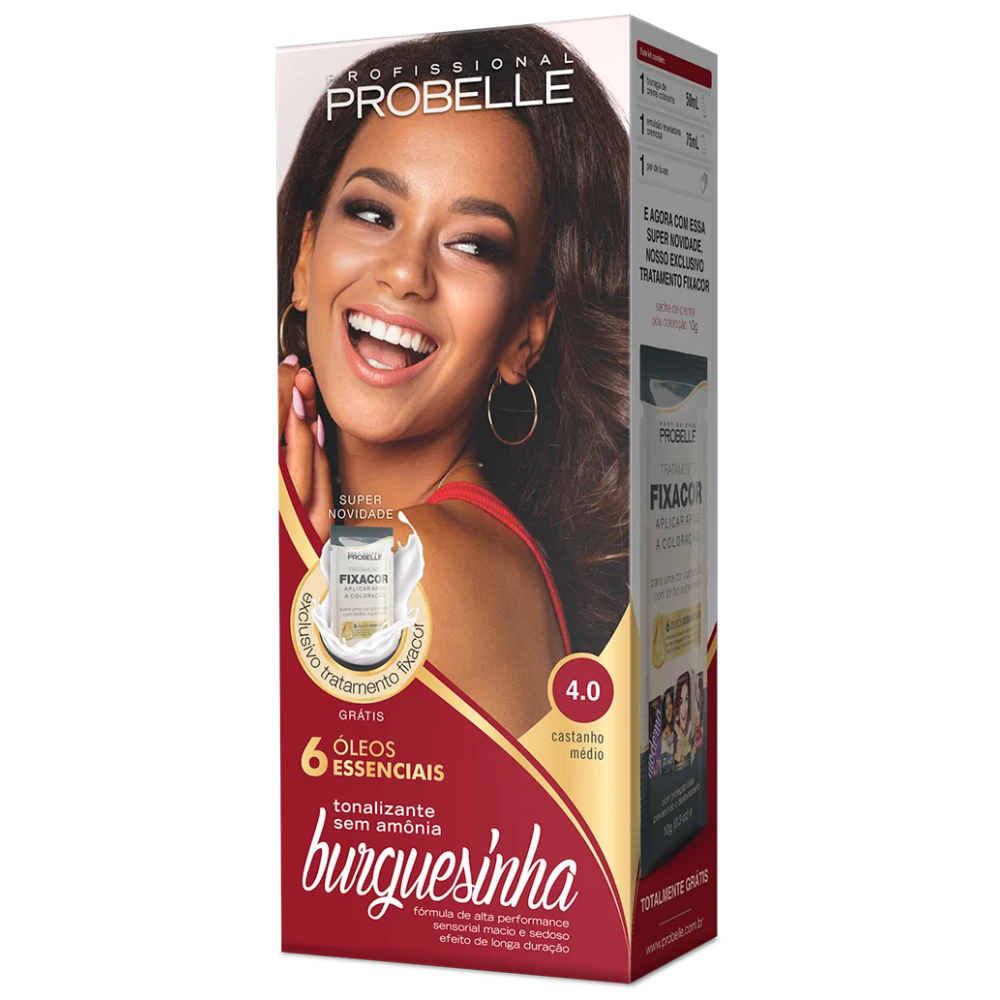 Coloração Burguesinha 4.0 Castanho Médio