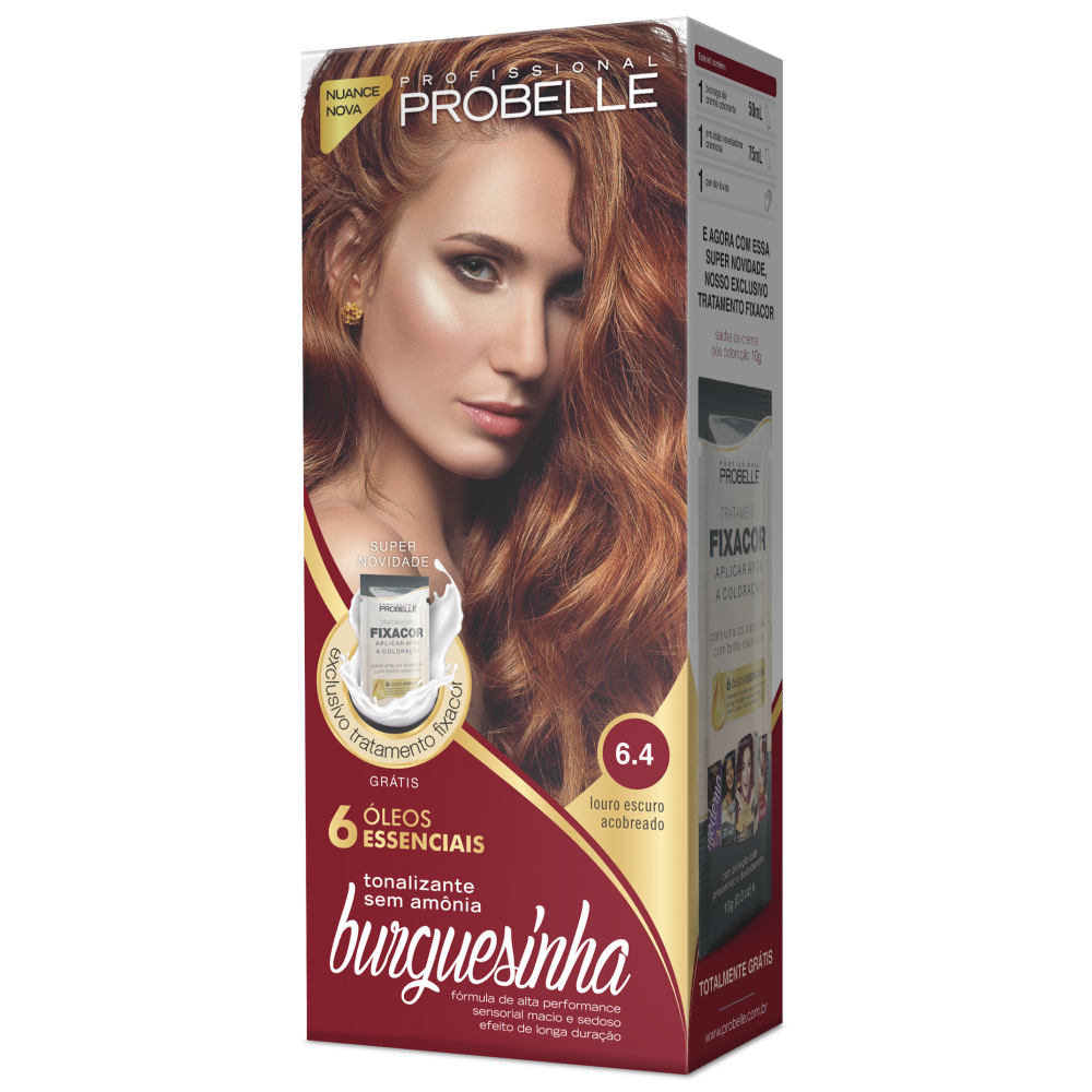 Tonalizante Probelle Louro Escuro Acobreado 50ml