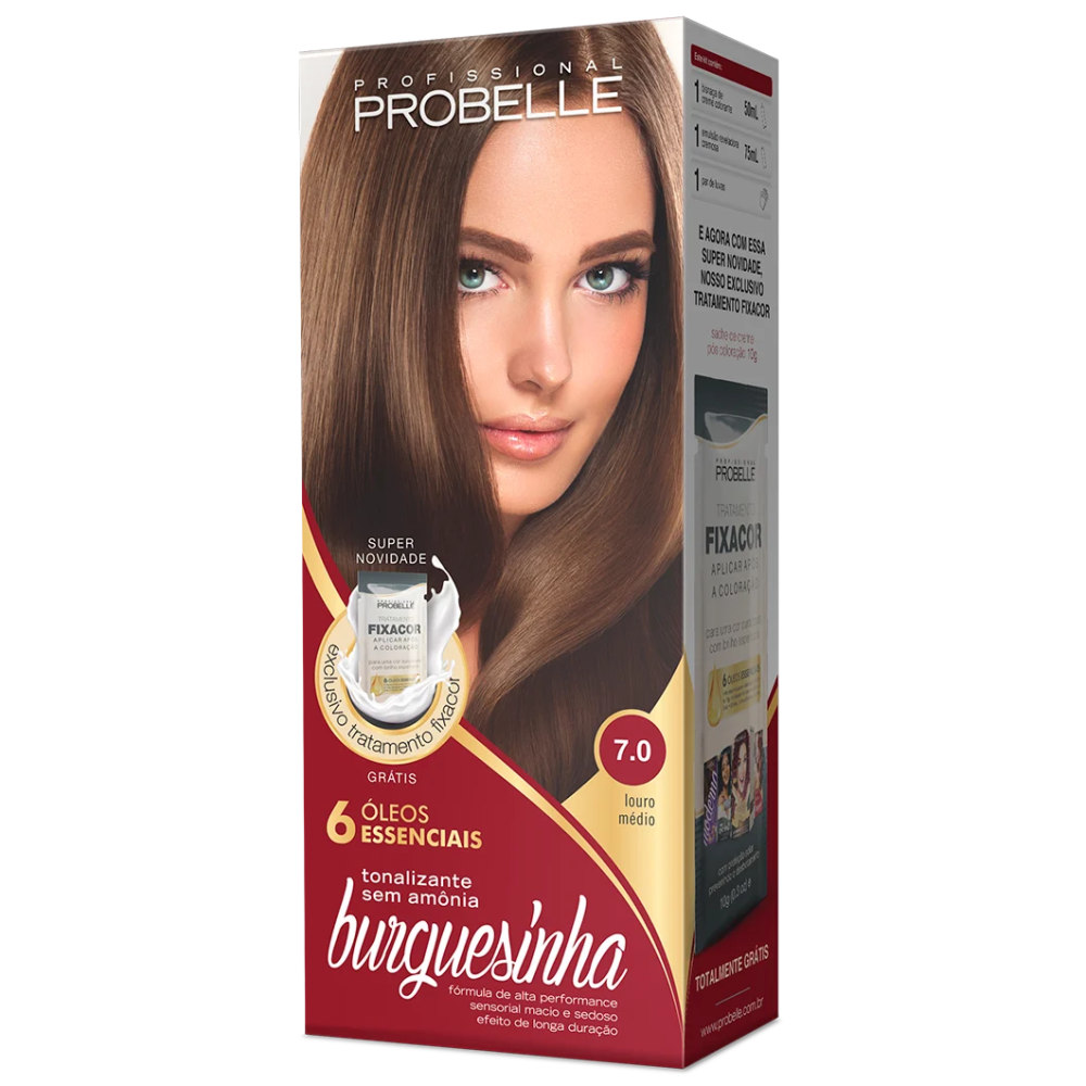 Coloração Burguesinha 7.0 Louro Médio
