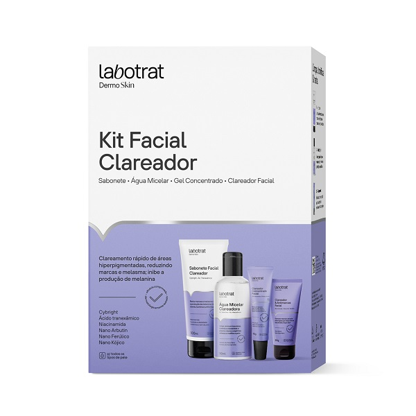 Kit Clareador Facial Dermo Skin C-4 Itens