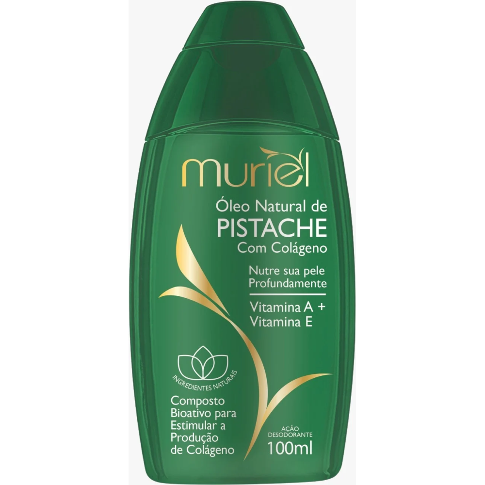 Óleo Corporal Muriel Natural Pistache Com Colâgeno 100ml