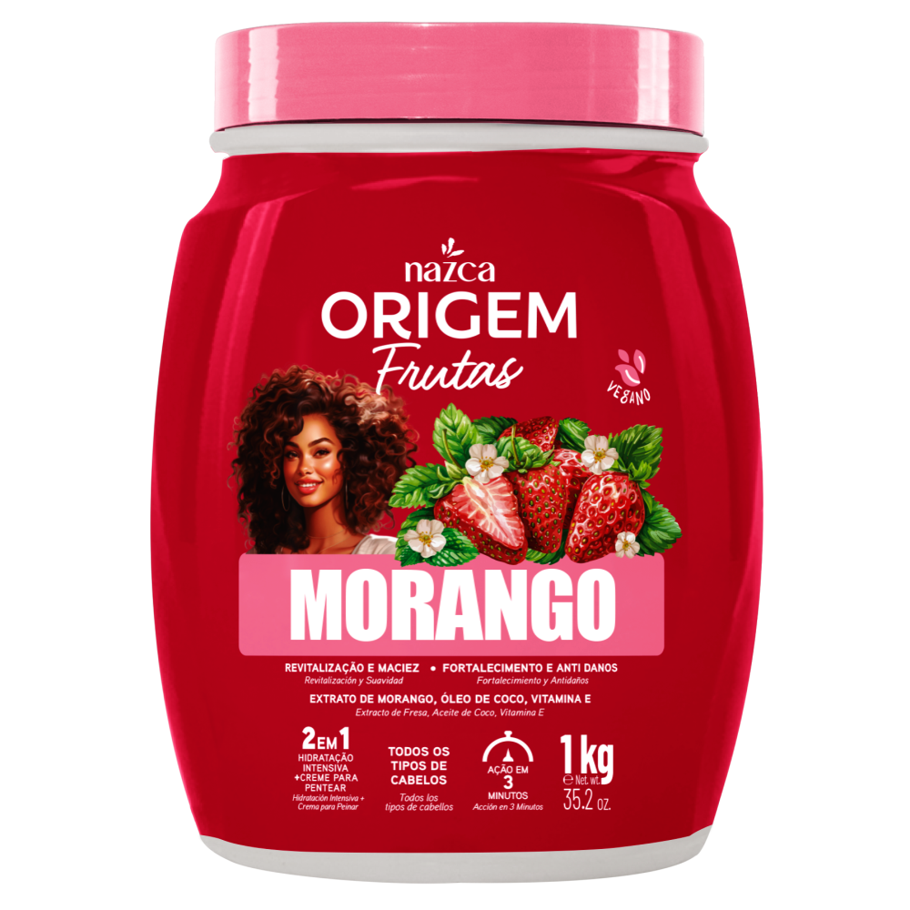 Creme De Hidratação Origem 2 Em 1 Morango 1Kg