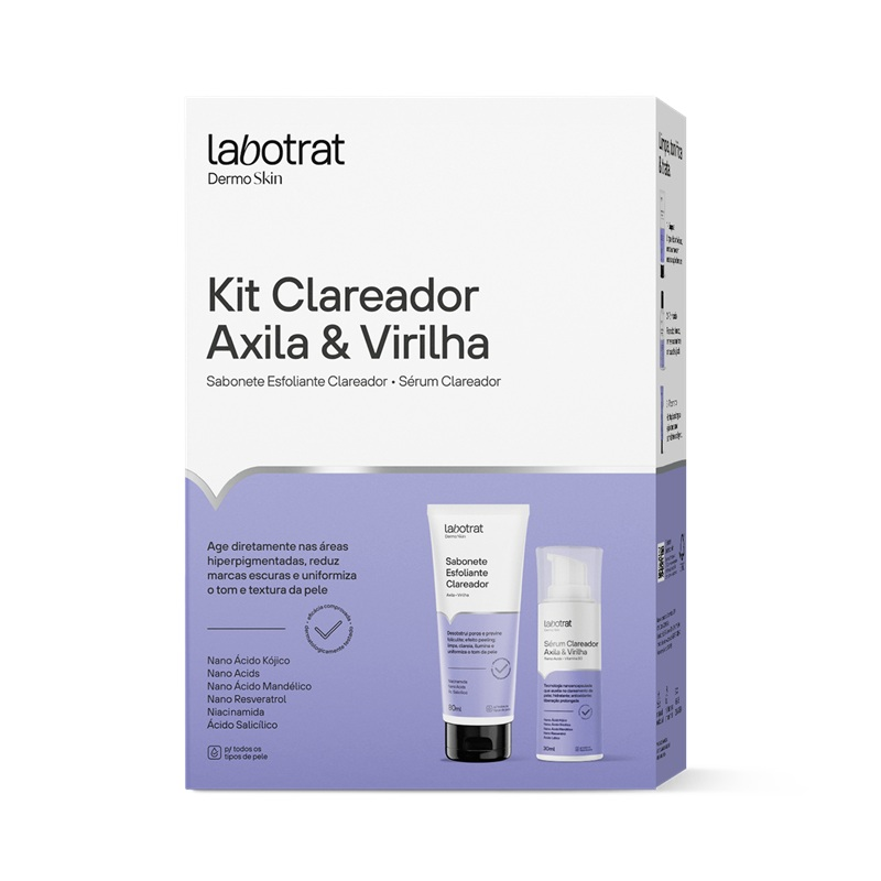 Kit Clareador Axila E Virilha Dermo Skin Labotrat