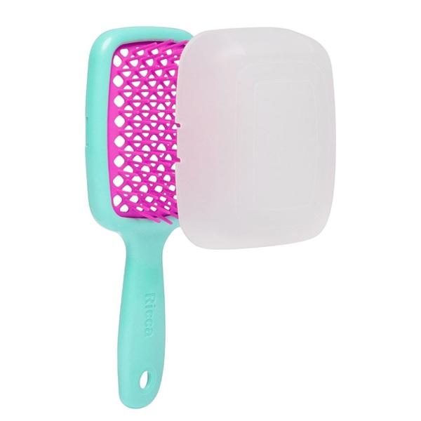Escova de Cabelo Ricca Belliz Flex Go Mini Aqua Ref. 2450