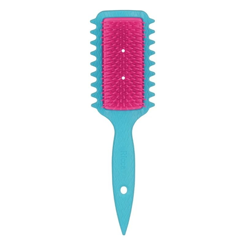 Escova de Cabelo Ricca Belliz Flex Fita Curl Azul Ref. 2445