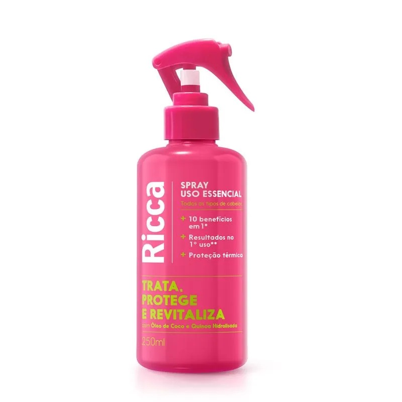 Spray Capilar Ricca Belliz 250ml Uso Essencial Ref. 2833