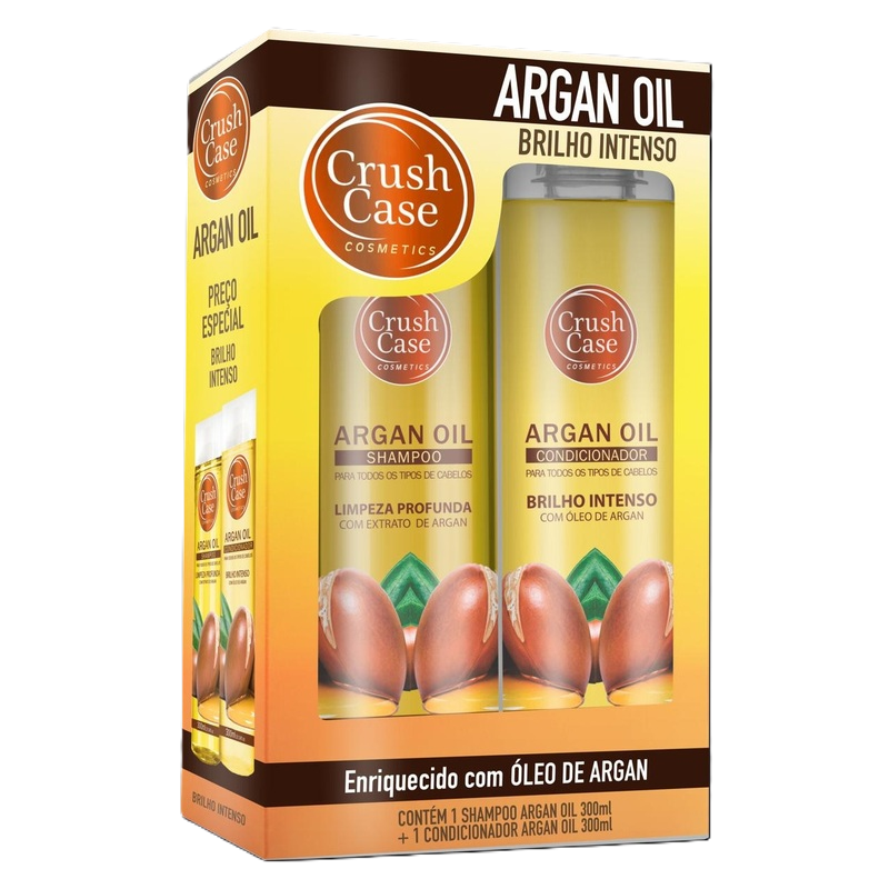 Kit Shampoo e Condicionador Crush Case Argan 2x300ml