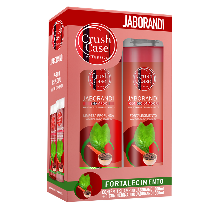 Kit Shampoo e Condicionador Crush Case Jaborandi 2x300ml
