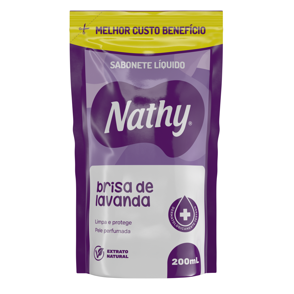 Sabonete Líquido Nathy Refil Brisa de Lavanda 200ml