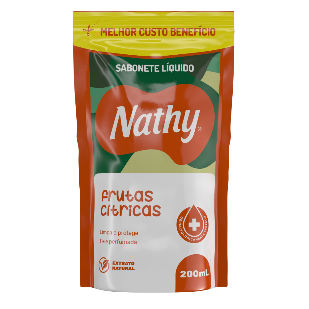 Sabonete Líquido Nathy Refil Fruta Cítrica 200ml