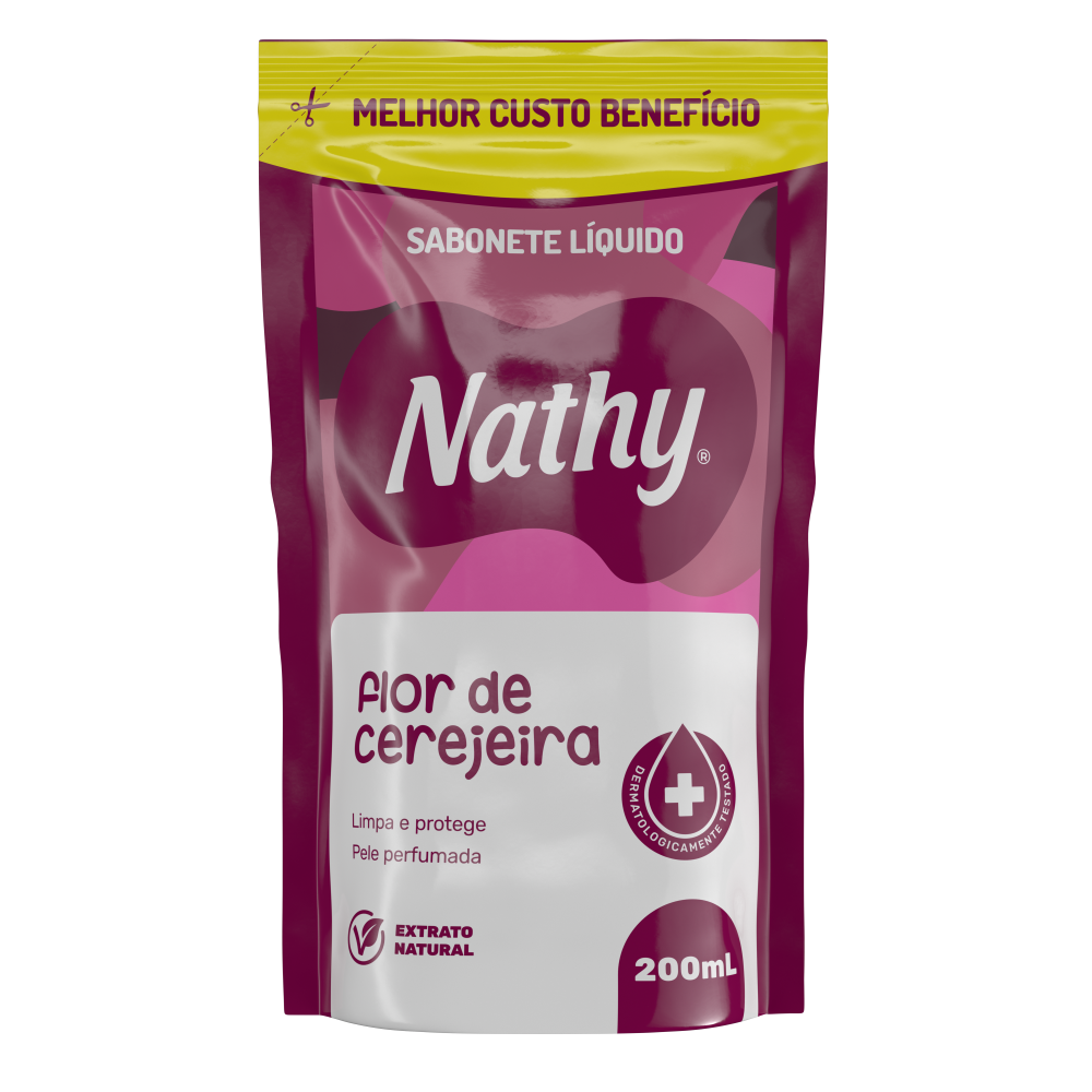 Sabonete Líquido Nathy Refil Flor de Cerejeira 200ml