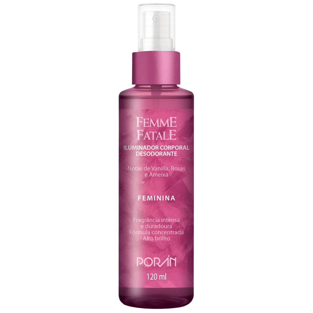 Iluminador Corporal Porán Femme Fatale Feminina 120ml