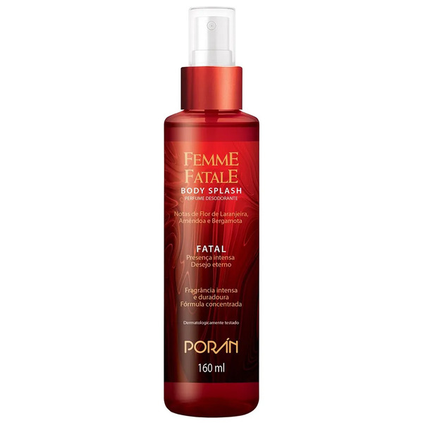 Body Splash Porán Femme Fatale Fatal 160ml