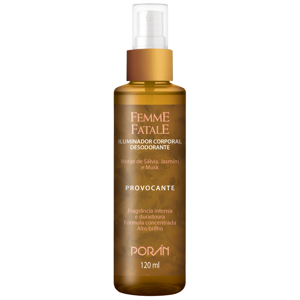 Iluminador Corporal Poran Femme Fatalle Provocação 120ml