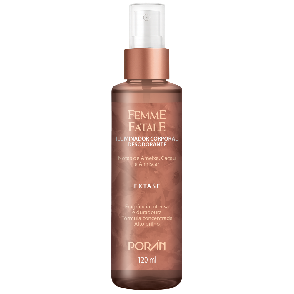 Iluminador Corporal Porán Femme Fatale Extase 120ml
