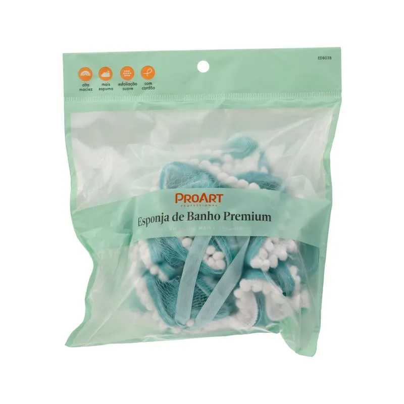 Esponja de Banho Proart Premium Azul Ref. EDB03B