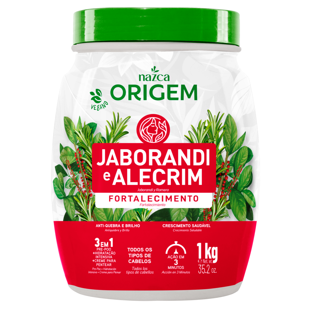 Creme De Hidratação Origem 3 Em 1 Rosa Jaborandi E Alecrim 1Kg