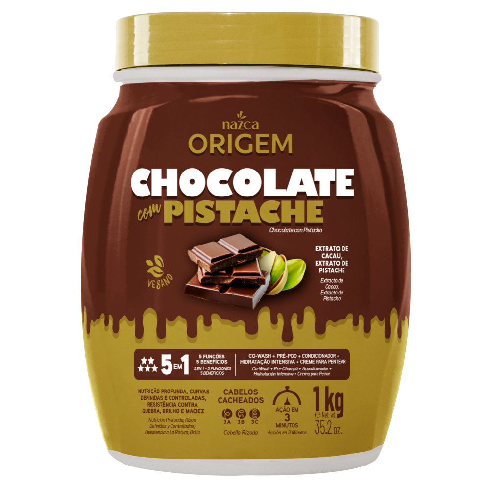 Creme De Hidratação Origem 5 Em 1 Chocolate E Pistache 1Kg