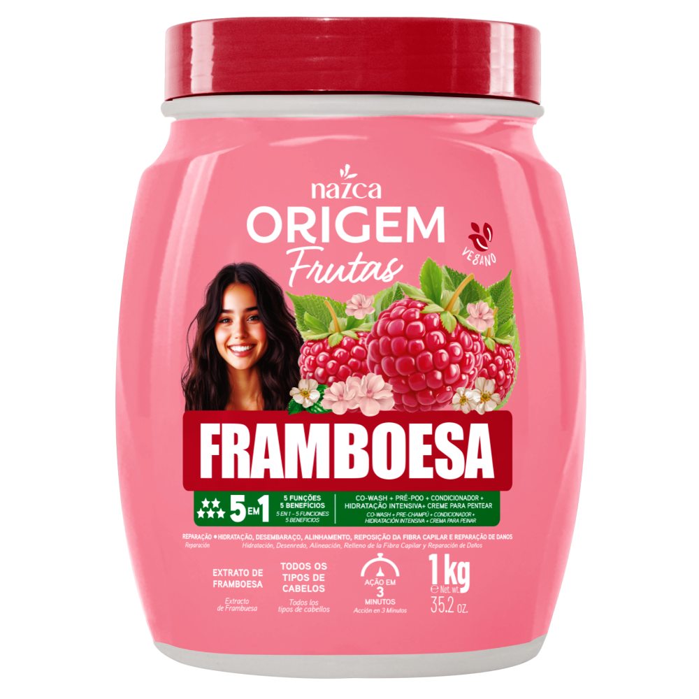 Creme De Hidratação Origem 5 Em 1 Framboesa 1Kg