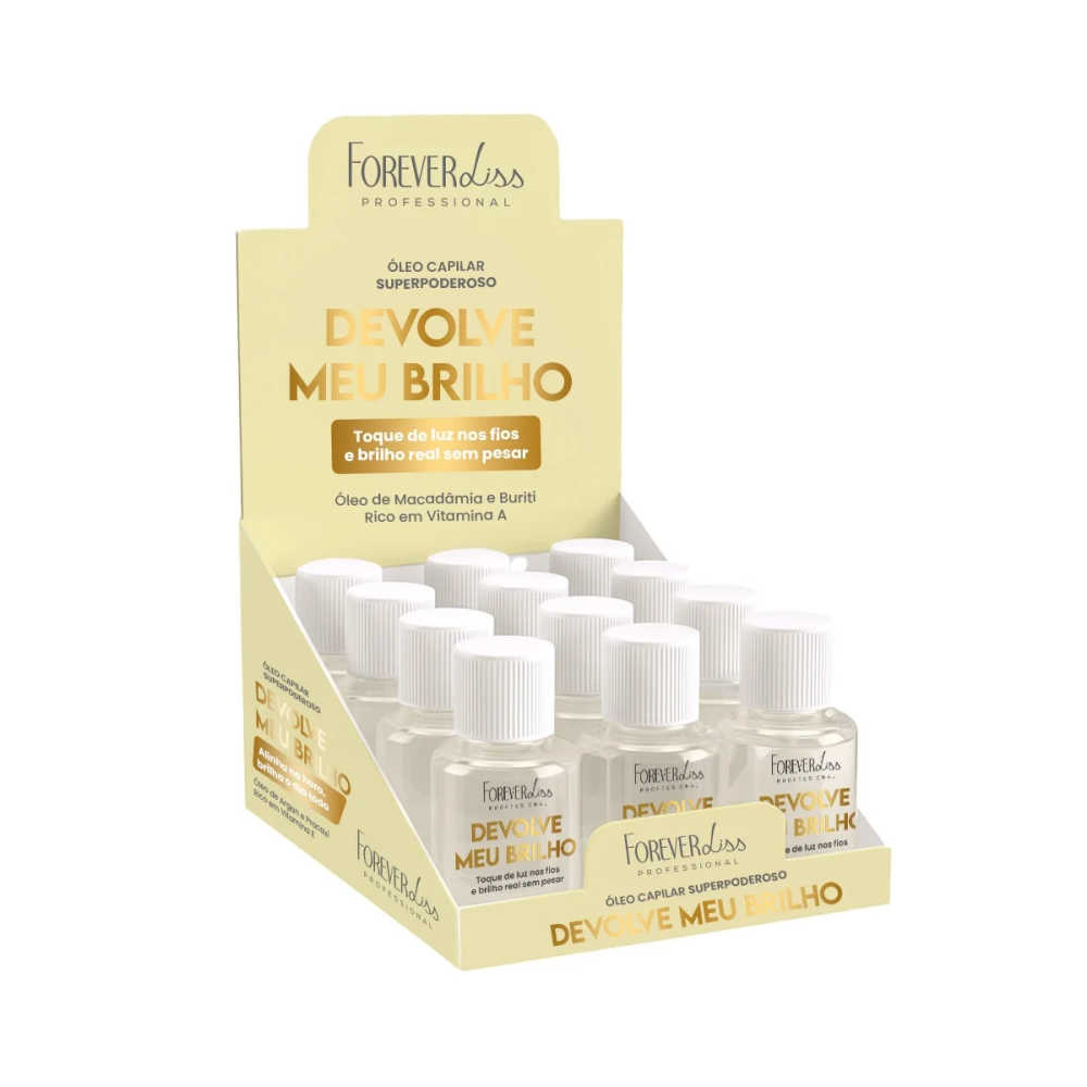Display Óleo Capilar Forever Liss Devolve Meu Brilho 7ml (12 Unidades)