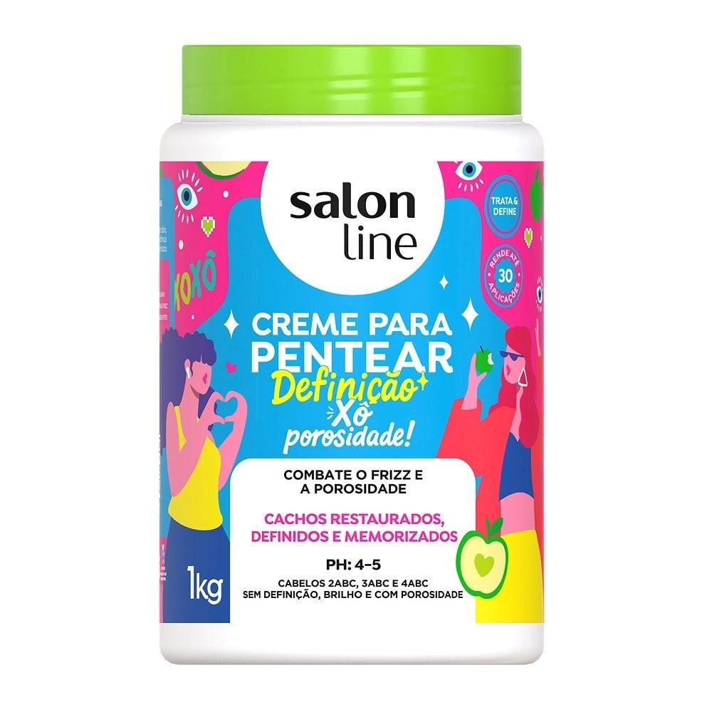 Creme Para Pentear Salon Line Definição Xô Porosidade 1Kg