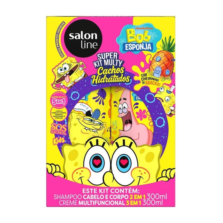 Kit Shampoo + Creme Multy Kids Bob Esponja 300ml