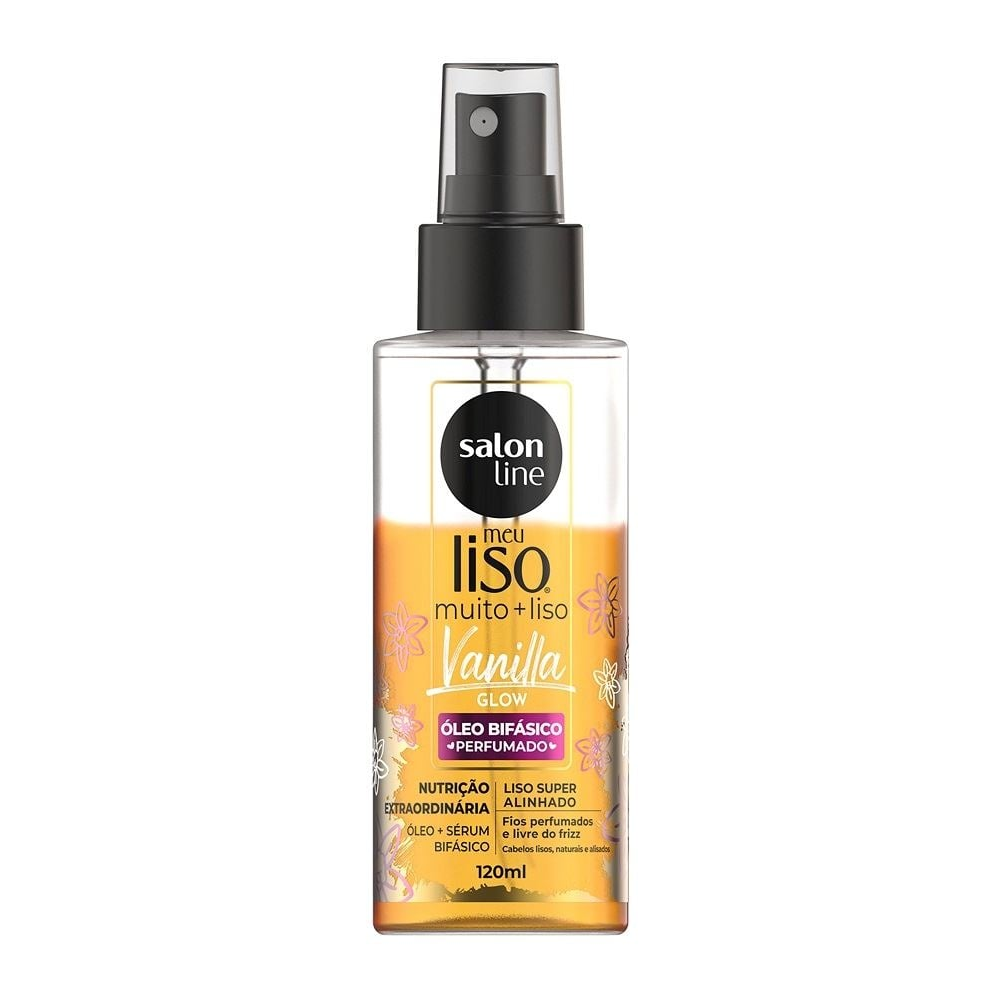 Óleo Capilar Salon Line Meu Liso Vanilla Glow Muito+Liso 120ml