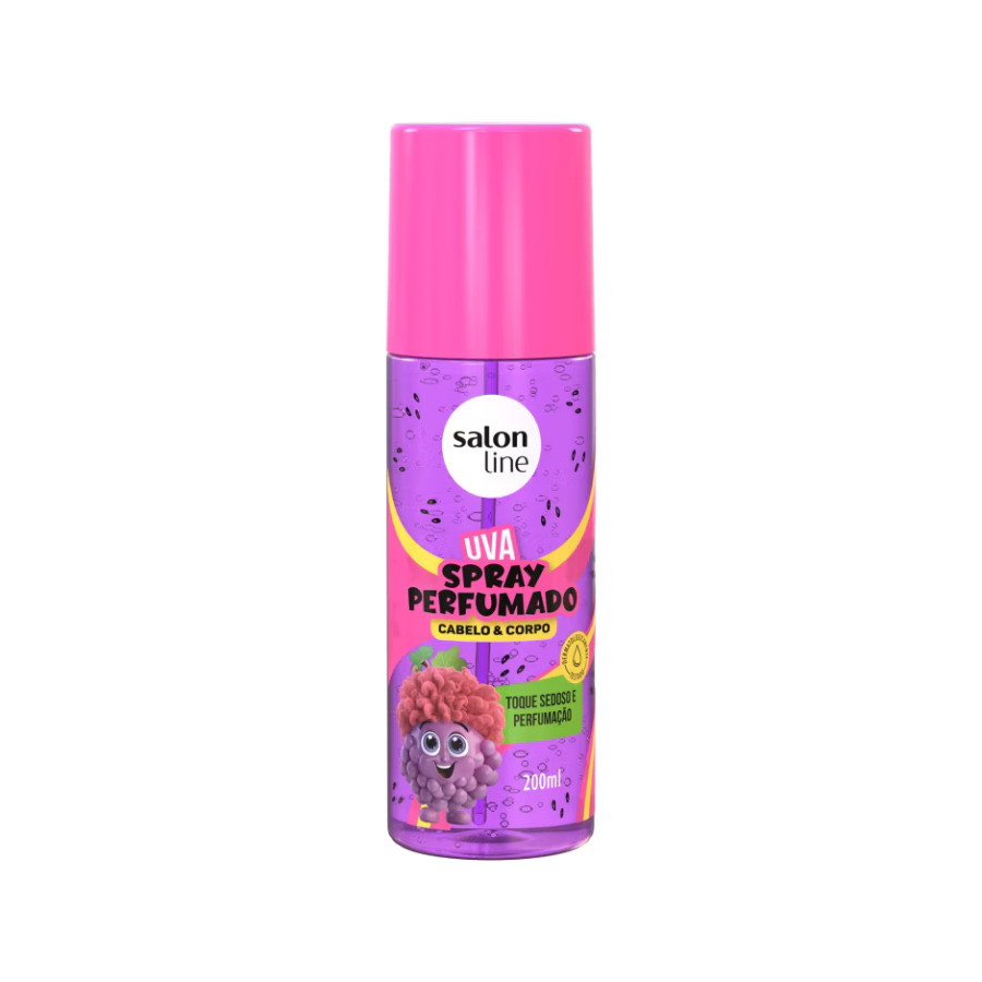 Desodorante Spray Perfumado Salon Line Kids Uva De 200ml