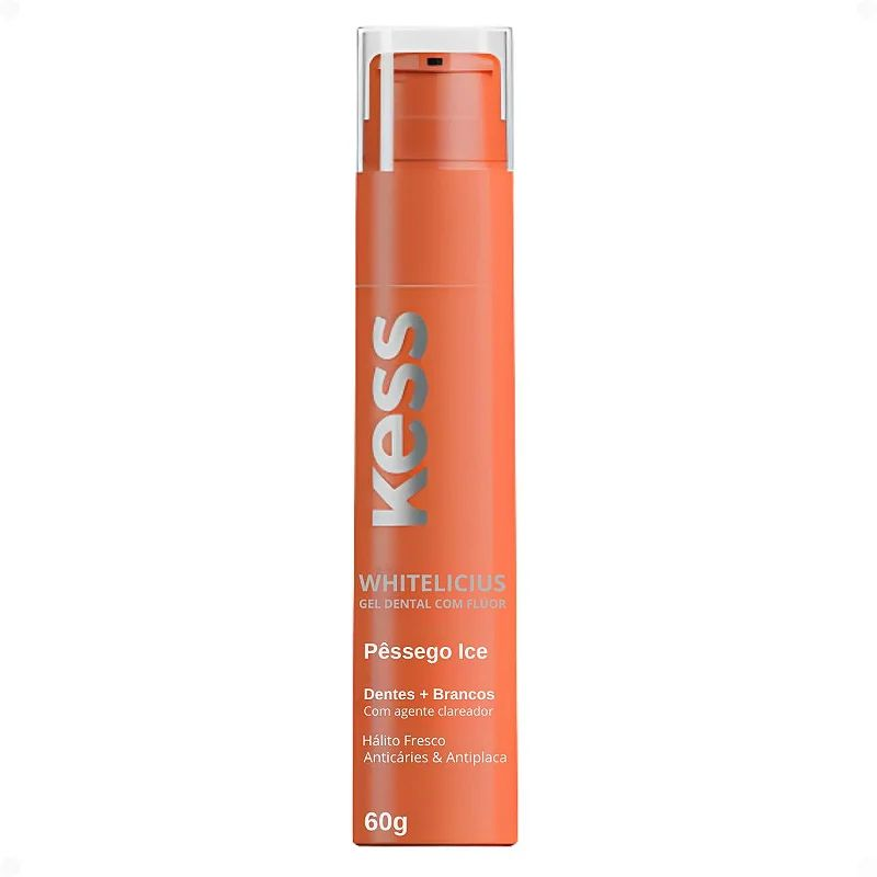 Gel Dental Kess Belliz 60g Whitelicious Pêssego Ref. 2587