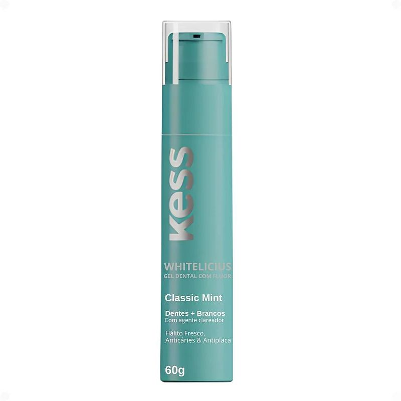 Gel Dental Kess Belliz 60g Whitelicious Classic Mint Ref. 2588