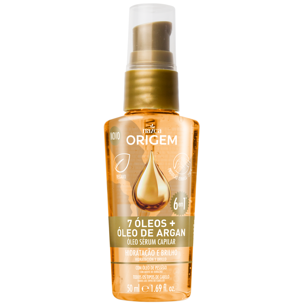 Óleo Sérum Origem 7 Óleos + Óleo De Argan 50ml