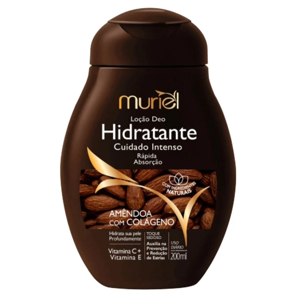 Loção Hidratante Corporal Muriel Amêndoas Com Colagêno 200ml