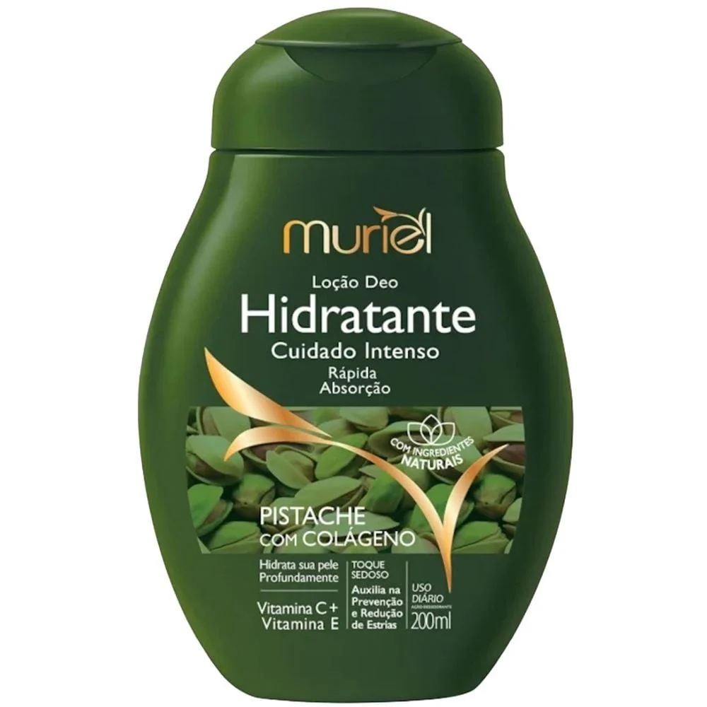 Loção Hidratante Corporal Muriel Pistache Com Colageno 200ml