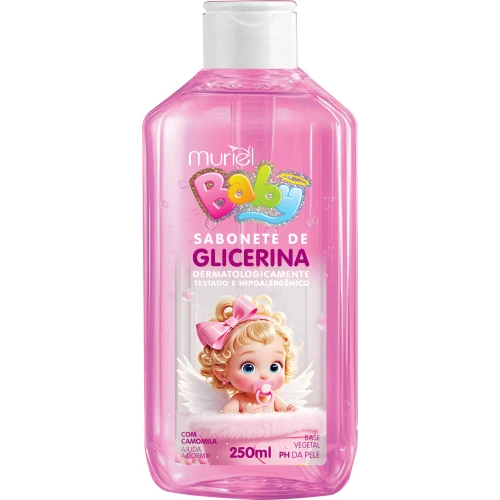Sabonete Líquido Muriel Baby Rosa 250ml (Sem Válvula)