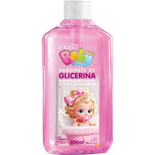 Sabonete Líquido Muriel Baby Rosa 500ml (Sem Válvula)