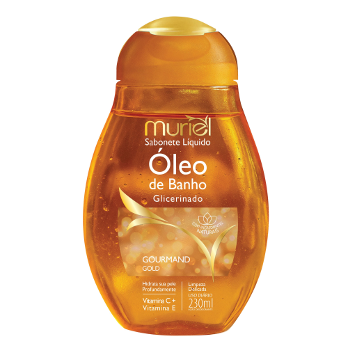 Óleo De Banho Muriel Glicerinado Gourmand Gold 230ml
